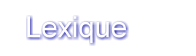 Lexique